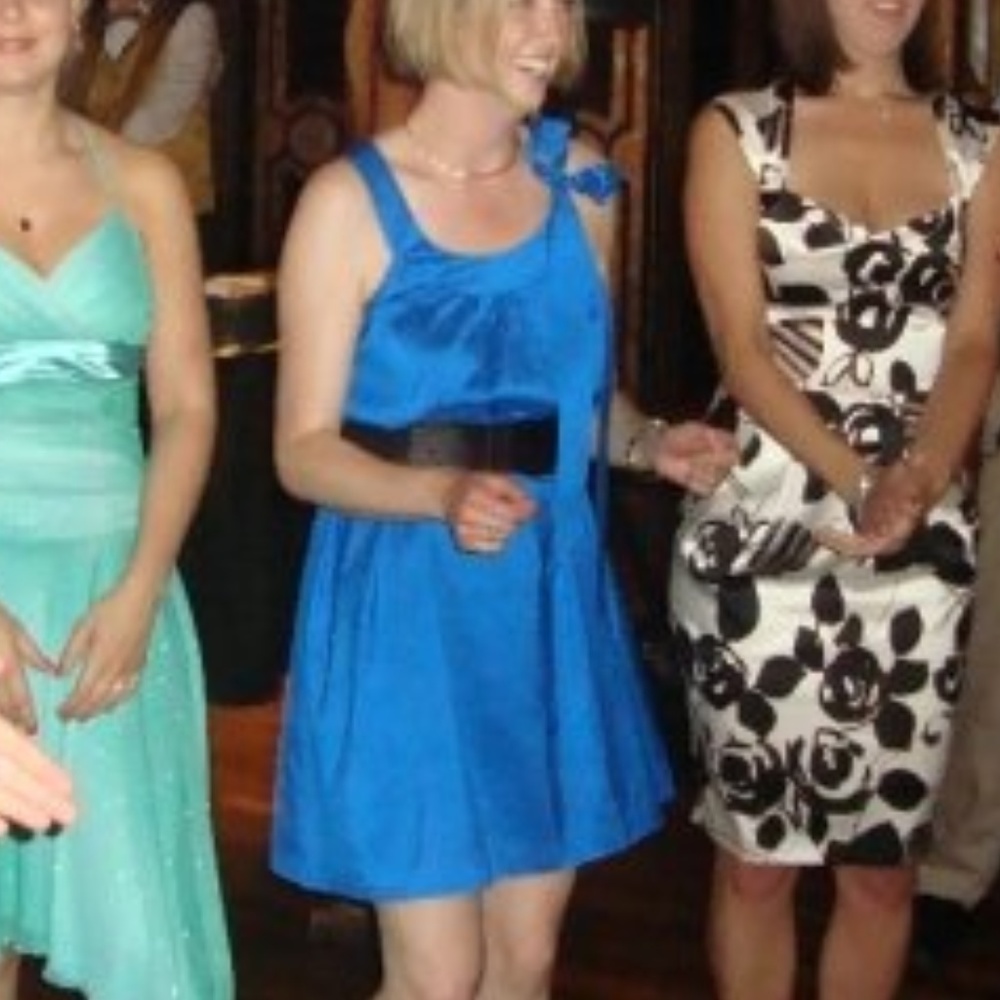 100% Silk Bright Blue Theory dress